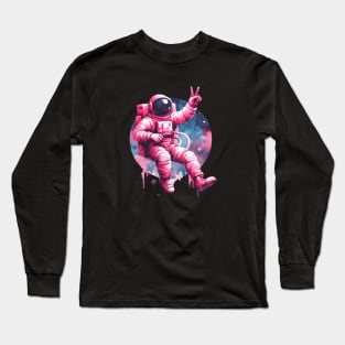 Pink Astronaut Long Sleeve T-Shirt